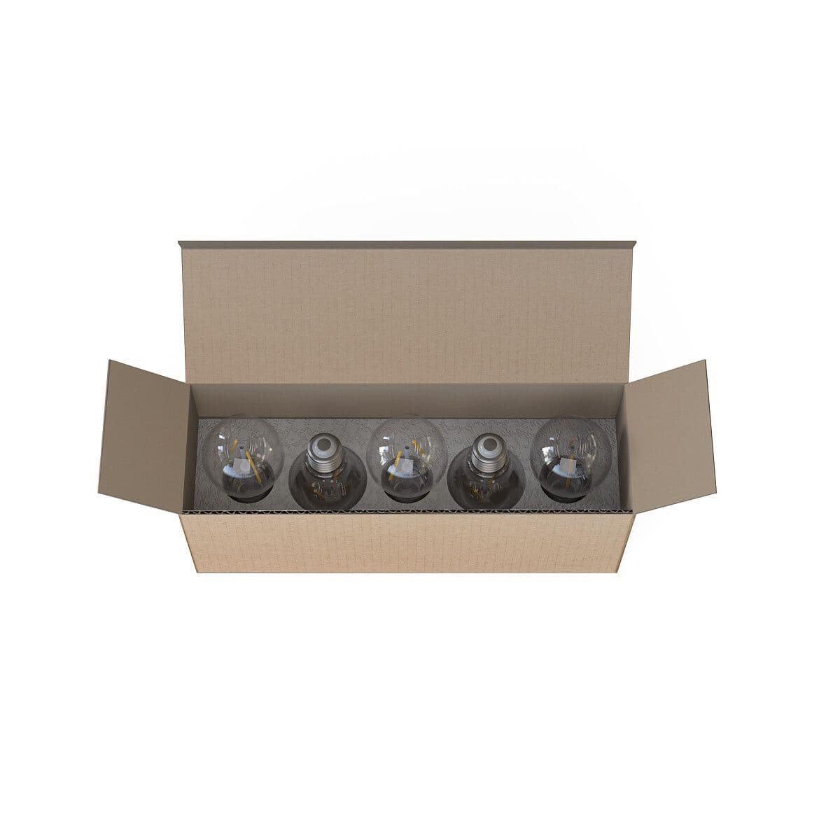 BULB E27, A60, LED 2W, 2200K, SET 5 PCS 7487